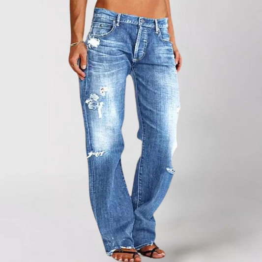 Victoria - Loose, wide-cut denim jeans for women