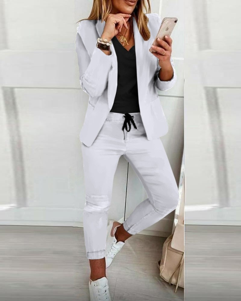 Ally™️ - Elegant blazer set