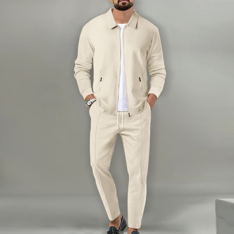 City Chill Ensemble - 2-piece with long trousers and zip jacket