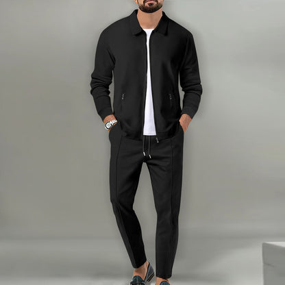 City Chill Ensemble - 2-piece with long trousers and zip jacket