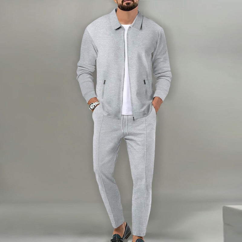 City Chill Ensemble - 2-piece with long trousers and zip jacket