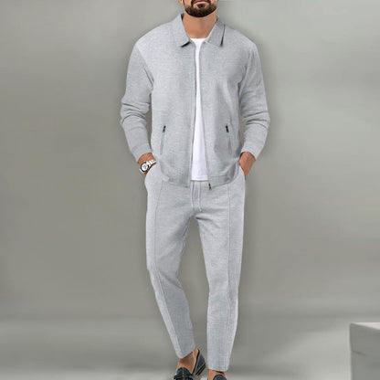 City Chill Ensemble - 2-piece with long trousers and zip jacket