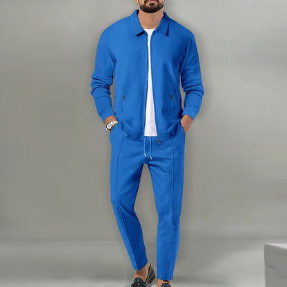 City Chill Ensemble - 2-piece with long trousers and zip jacket