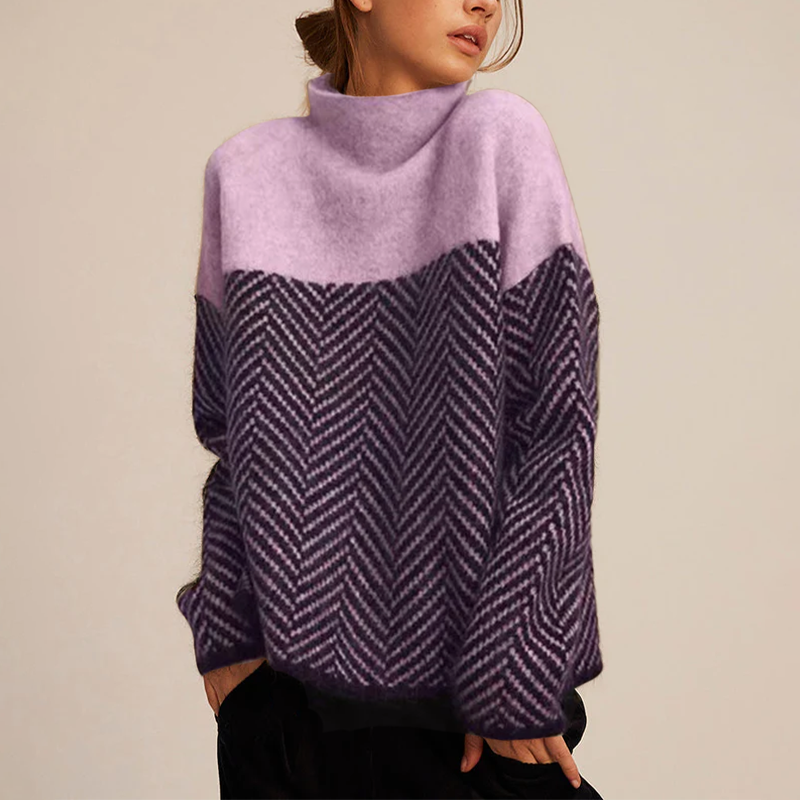 Elena™ | Soft Turtle Neck Knit Sweater