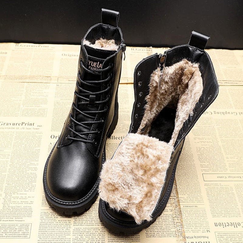 Rosa™ | Winter Boots in Black Leather