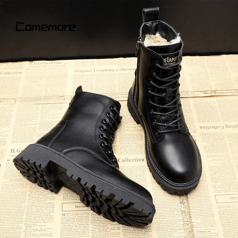 Rosa™ | Winter Boots in Black Leather