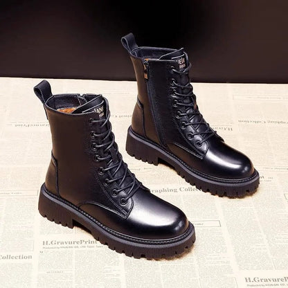 Rosa™ | Winter Boots in Black Leather